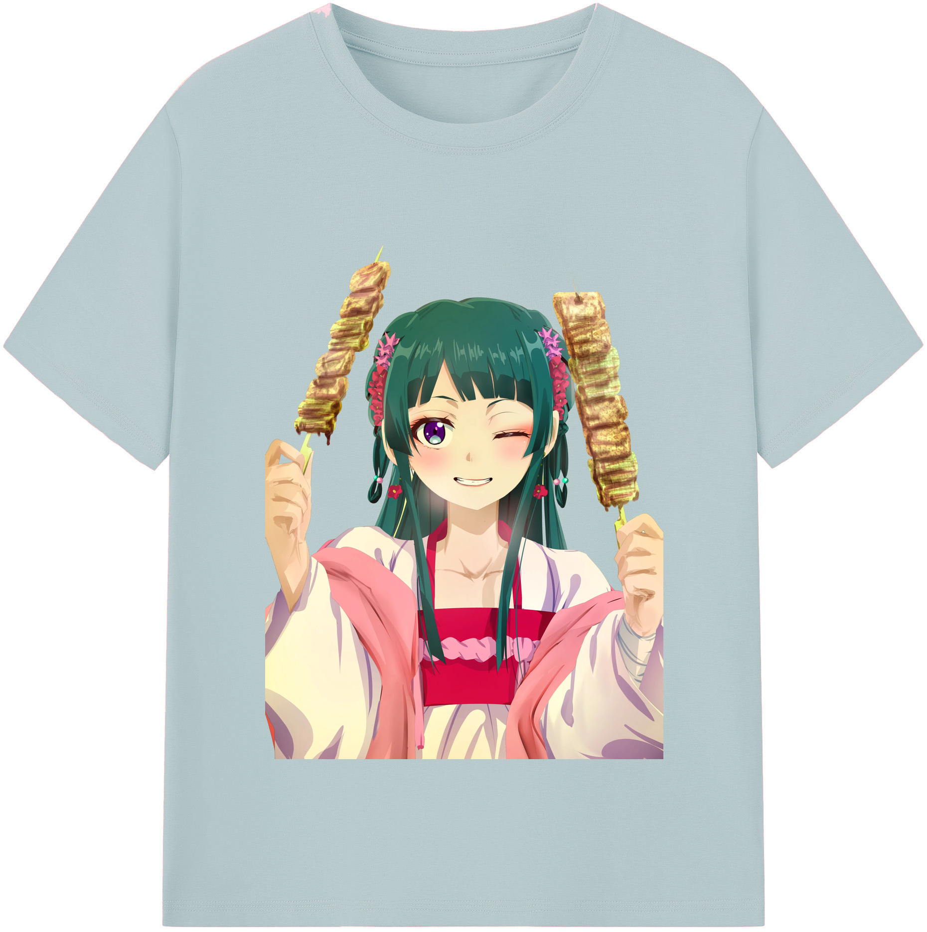（画像用） 薬屋のひとりごと The Apothecary Diaries 綿100％半袖Tシャツ（フロントプリント）